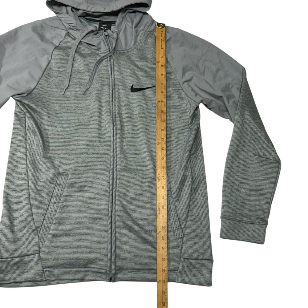 Nike Dry Fit Mens Size M Hoodie Full Zip Gym Running Training Activewear Pockets - Picture 6 of 10